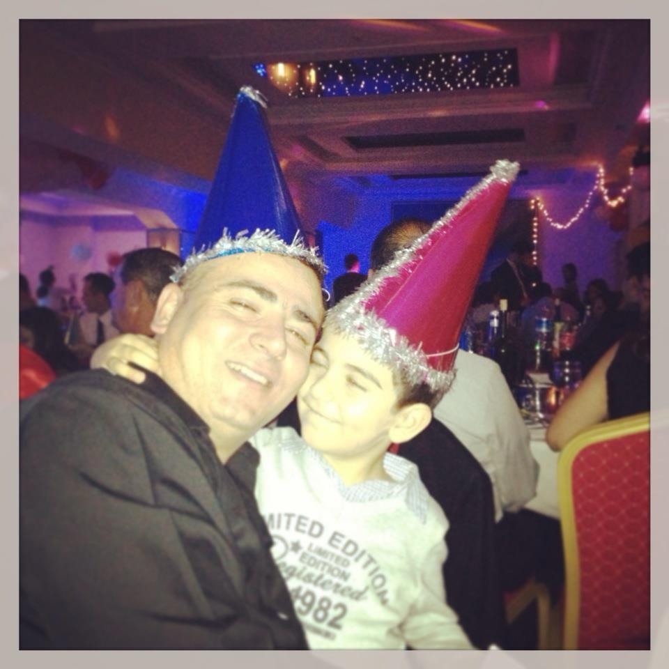 From the 2012 New Year's party with my dad.